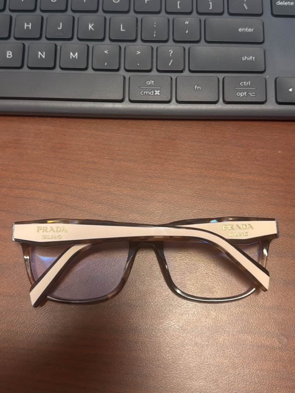 Prada Two-Tone Pink and Brown Designer Sunglasses